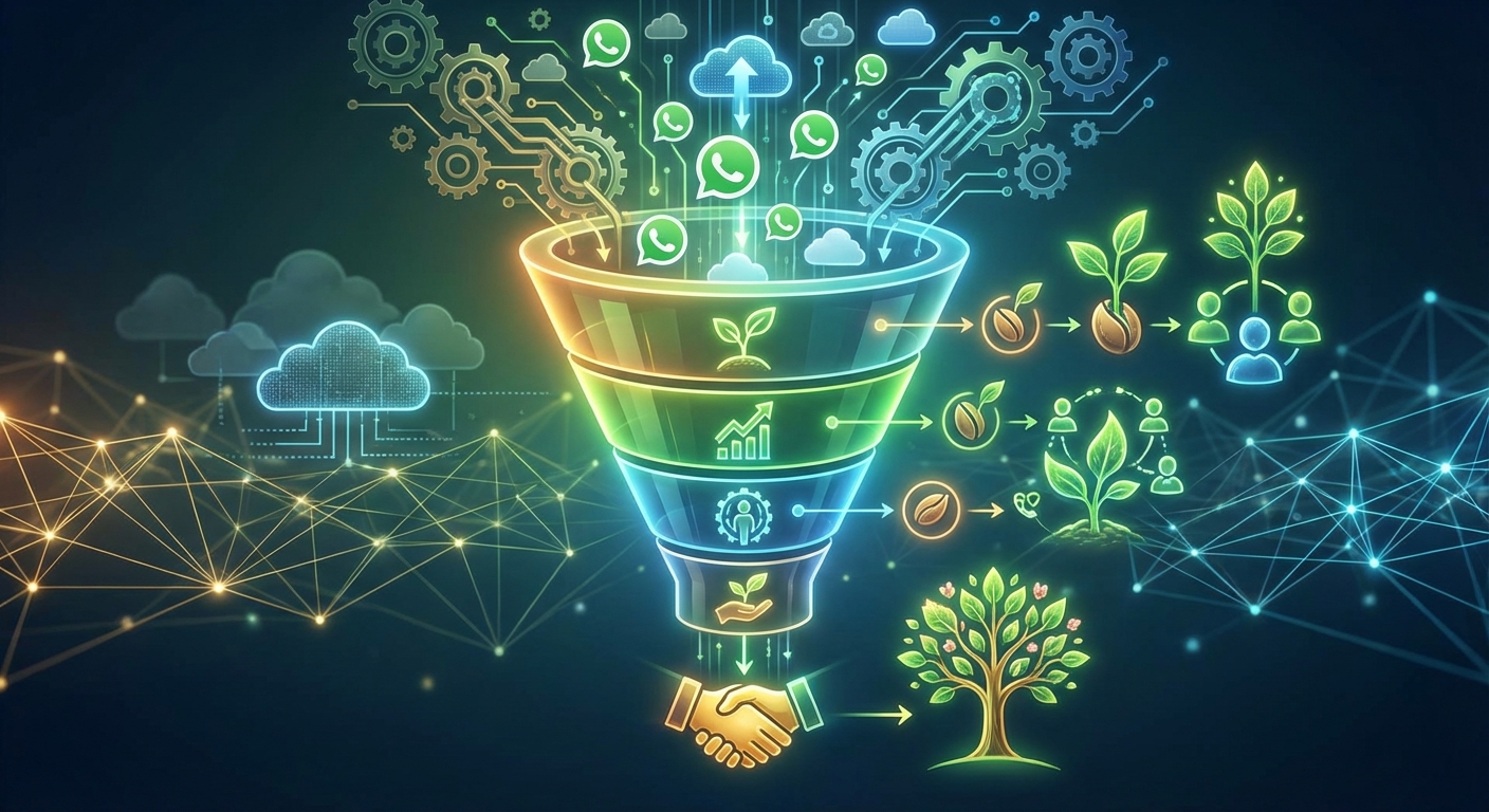 Nutrição Automática de Leads com WhatsApp Cloud API: Mantenha Leads Quentes e Qualificados Durante Todo o Funil de Vendas